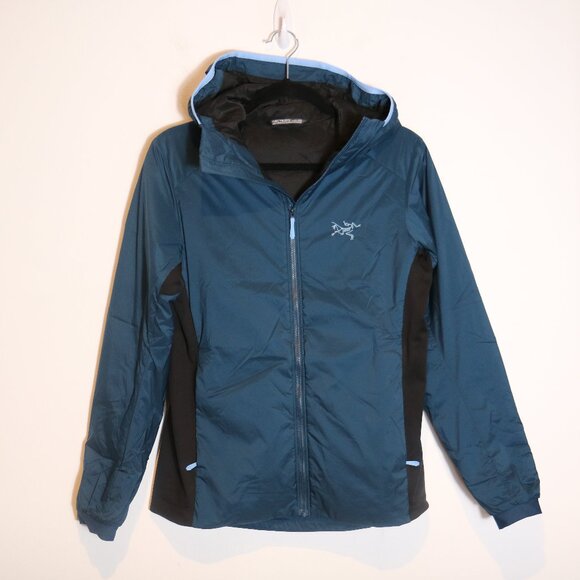 Arc'teryx Jackets & Blazers - Arc'teryx Womens Atom Hoody Jacket Small Midnight Frost Blue Lightweight Hiking